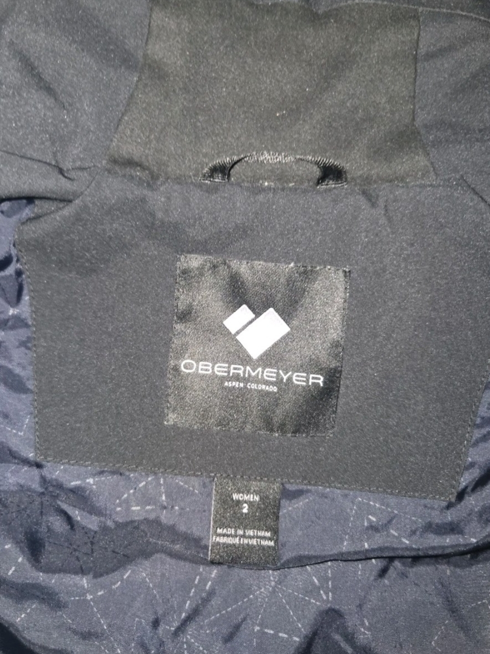 Obermeye Cosima Jacket Womens Down Fill Black Size 2 Ski Snowboarding Athletic - Picture 8 of 12